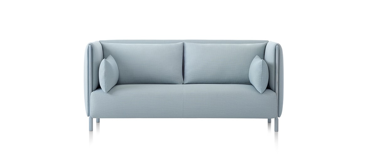 Canapé-bleu-turquoise-design-herman-miller