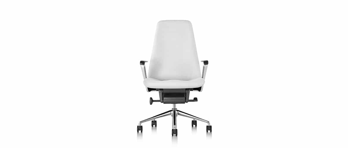 Chaise-bureau-en-tissu-blanche-herman-miller