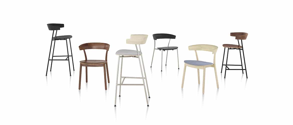 ensemble-de-chaises-en-bois-herman-miller-leeway