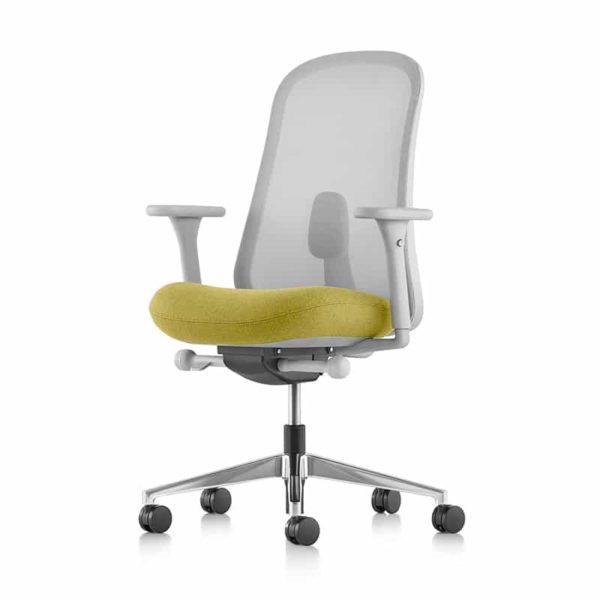 Chaise-de-travail-Lino-Assise-Jaune-Dossier-Gris-Pellicule-Grise